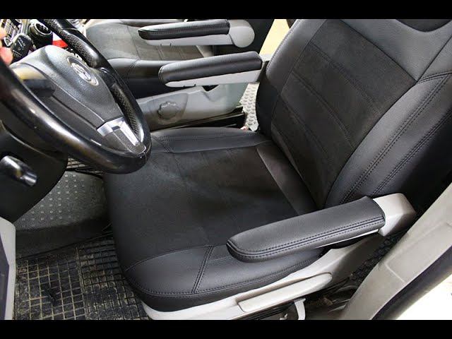 Чехлы для Volkswagen Caravelle T5 8 мест (2009 - 2015) серии "Aurora" с алькантарой смотреть онлайн