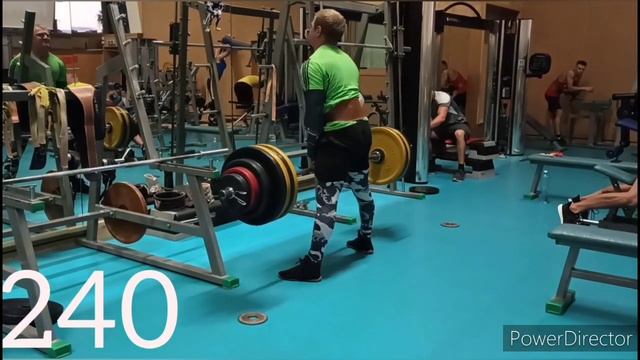 Серёга. Тяга в лямках. Проходка до 245кг смотреть онлайн