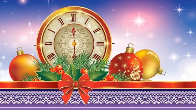 Футажи для видеомонтажа. НОВОГОДНИЕ ЧАСЫ 3 смотреть онлайн