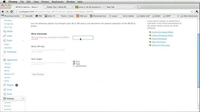 WordPress 3 07 Adding a Bit LY Plugin and URL Shorterner смотреть онлайн