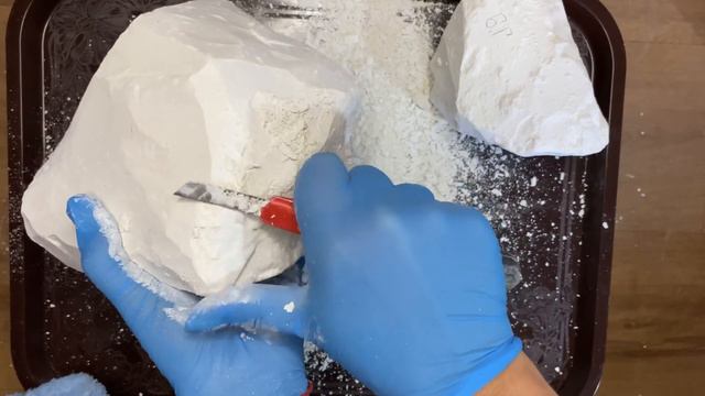 Мел Белая Гора😍 Сухой сорт. Асмр Чистка. Asmr chalk 🥰 смотреть онлайн