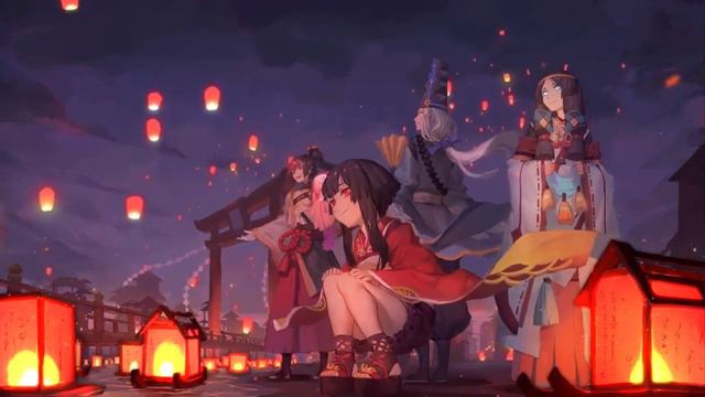 (LIVE WALLPAPER) Flying Lantern Festival Onmyoji смотреть онлайн