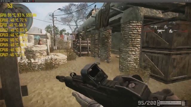 Тест: Warface (FX 8320@4.2GHz+9600 GT) смотреть онлайн