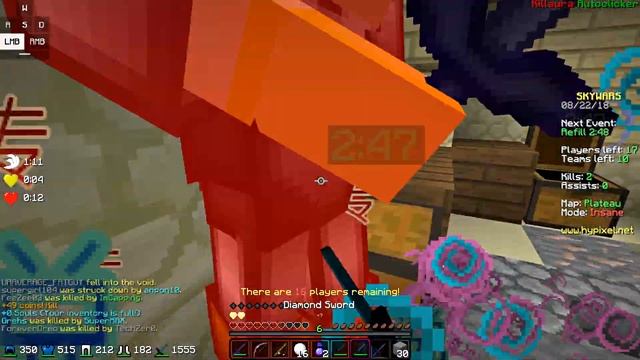 ЧИТЕРА ЗАБАНИЛИ ПРЯМО В ИГРЕ! - SKYWARS смотреть онлайн