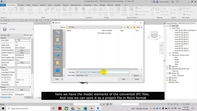 How to Convert IFC file into Revit File смотреть онлайн