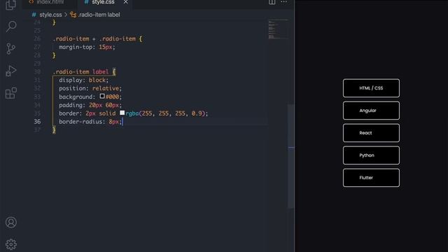 How to Make Modern Radio Button Transition Animation @RajacharlesSRD смотреть онлайн