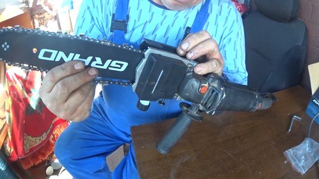 ШАЙТАН -МАШИНА НАСАДКА ЦЕПНАЯ ПИЛА НА УШМ НА БОЛГАРКУ #обзор смотреть онлайн