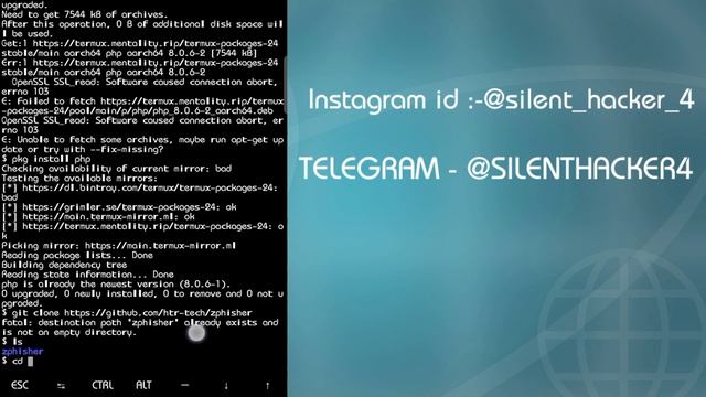 INSTAGRAM HA*KED!!!!! | HOW HA*K INSTAGRAM | TERMUX | SILENT_HACKER_4 смотреть онлайн