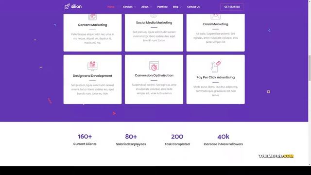 Silion - Digital Marketing WordPress Theme studio social media Build Website смотреть онлайн