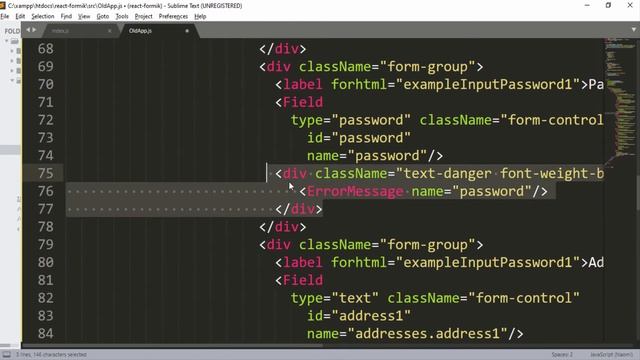Building forms with react and formik -10- (Validating textarea) смотреть онлайн