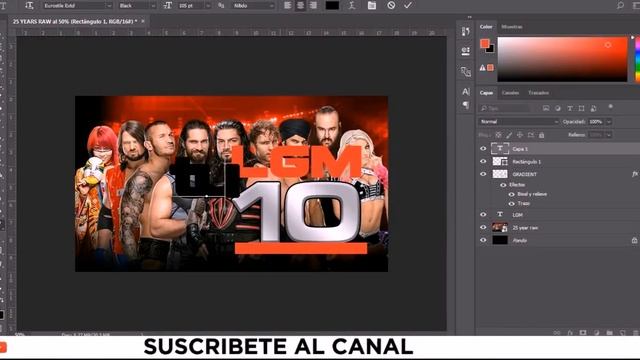 LOGO PERSONALIZADO DE WWE RAW 25TH YEAR - TUTORIAL EN PHOTOSHOP CS6 O INFERIORES смотреть онлайн