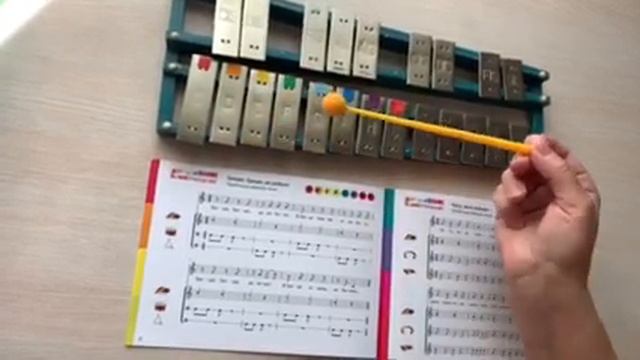 "Грицю Грицю , до роботи!" Українська народна жартівлива пісня. Музикування по кольоровим нотам. смотреть онлайн