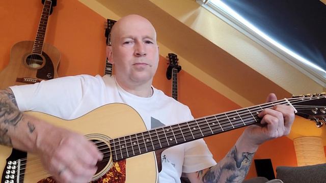 My new Guild f-2512e 12 String with Daddario XS strings смотреть онлайн