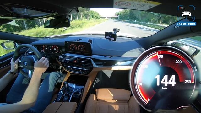 2019 BMW 6 Series GT 640d XDrive 260km/h AUTOBAHN TOP SPEED By AutoTopNL