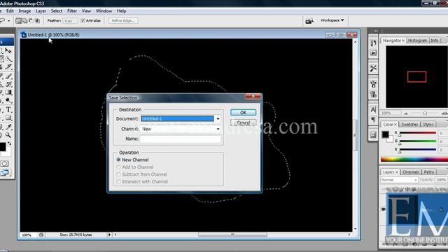 Load Selection and Save Selection in Adobe Photoshop Tutorials смотреть онлайн
