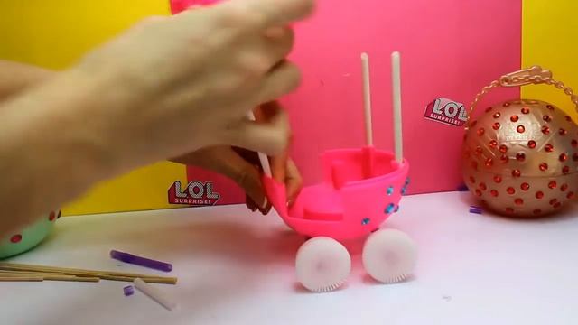 КУКЛЫ ЛОЛ .КАРЕТА для кукол из шарика LOL Surprise. DIY смотреть онлайн