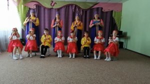 Ансамбль ложкарей в детском саду "Деревенская кадриль"