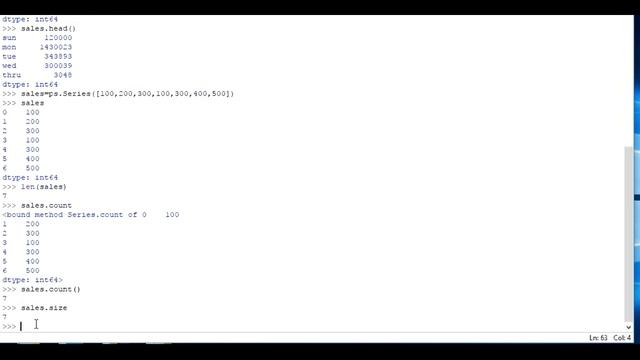 Python Data Analysis with Pandas: 3 Length of the Series смотреть онлайн