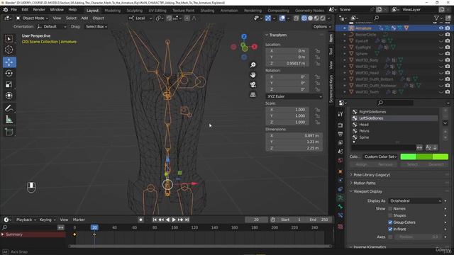 2. Part 1 Adding the character mesh to the Armature смотреть онлайн