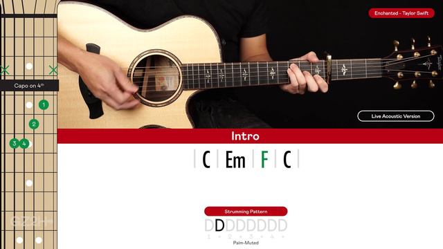 Enchanted Guitar Cover Taylor Swift 🎸|Tabs + Chords| смотреть онлайн