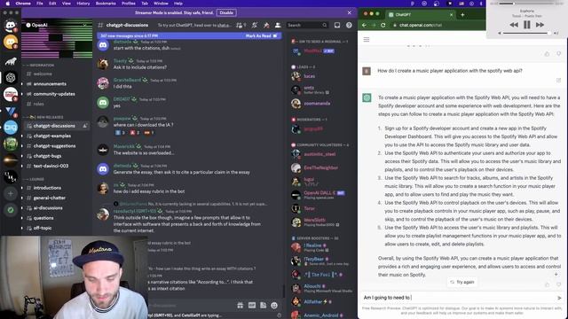 Programming With ChatGPT - Twitter Dev Account Justification, Media Player In VueJs! смотреть онлайн