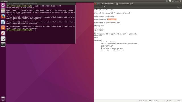 Samba File Sharing In Ubuntu 16.04 смотреть онлайн