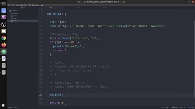 Read and Write Text Files in C Programming Language || Idiot Developer смотреть онлайн