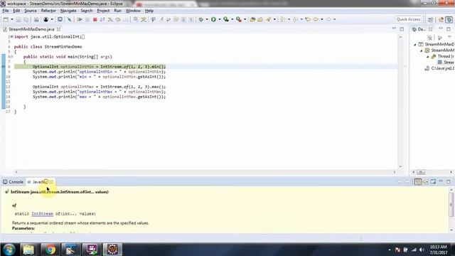 How to use Terminal operations[min and max] in Java 8 Stream? | Streams in Java 8 смотреть онлайн
