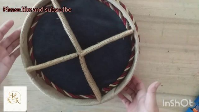 How to make a basket for dry fruit #amazing jute crafts #home decor ideas смотреть онлайн
