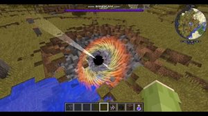 Чёрная дыра в Minecraft HBM