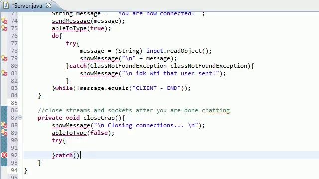 Intermediate Java Tutorial - 44 - Closing Down the Streams and Sockets смотреть онлайн