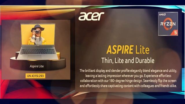 Acer Aspire Lite with Ryzen 5 5500u смотреть онлайн