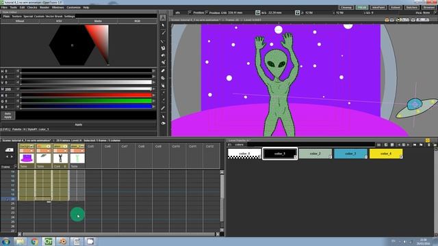 Animating size, rotation and position of an image in Open Toonz смотреть онлайн