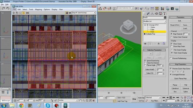 3ds max уроки. Урок 2. Unwrap UVW, текстурирование, освещение. смотреть онлайн