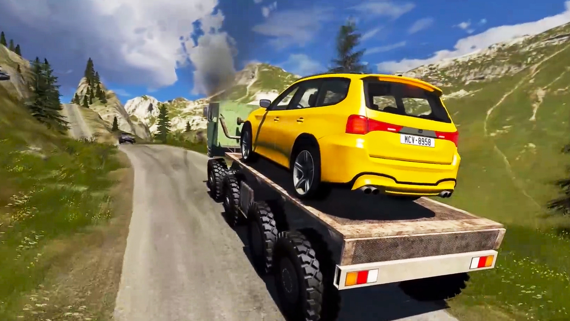 Beamng drive - Падение с обрыва 39 | HITGAMEZ