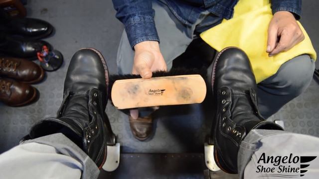 THE BEST ASMR?! | ANGELO SHOE SHINE ASMR смотреть онлайн