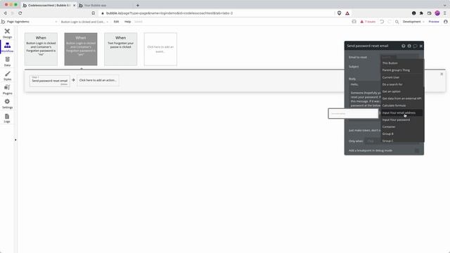 Password reset: login page workflow with custom states | Bubble.io Tutorials | Planetnocode.com смотреть онлайн