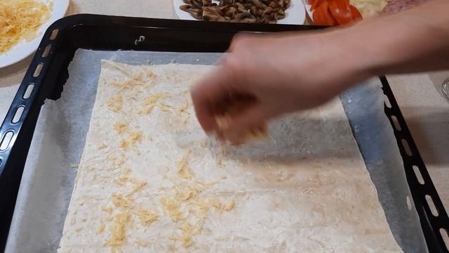 Быстрая пицца из лаваша смотреть онлайн