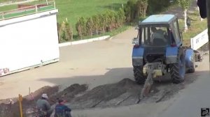 МТЗ-82 баровая грунторезная машина (бара)