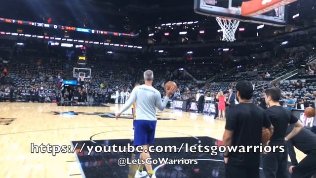 Steph Curry pregame shooting (MCL rehab) from San Antonio, prior to Game 3 смотреть онлайн
