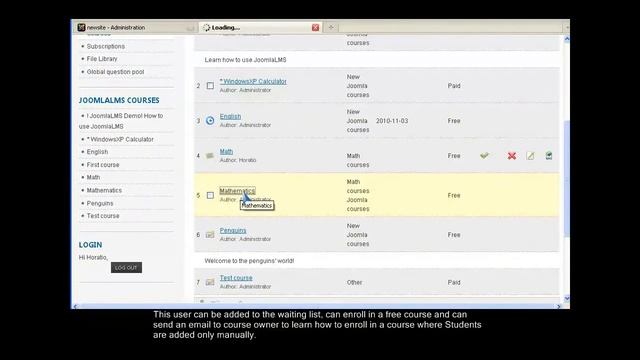 JoomlaLMS Users Management - Admin-Level смотреть онлайн
