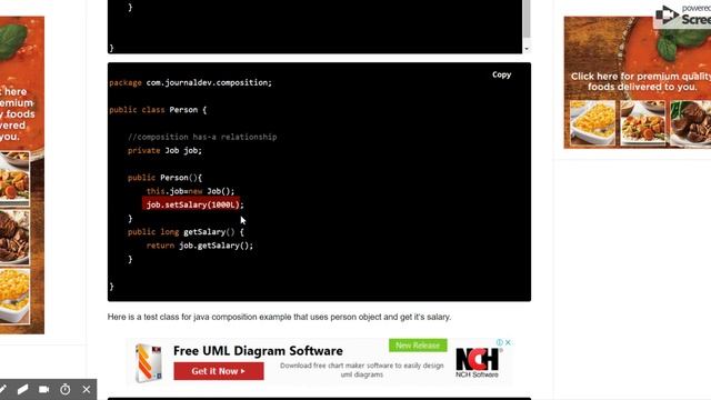 Composition in Java Example смотреть онлайн
