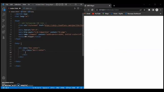 How to make Mp3 music player || Part - 1 || HTML, CSS & JavaScript --- Developer Dude смотреть онлайн