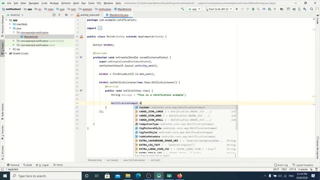 How to create a simple Notification for Android studio in Java смотреть онлайн