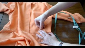 Шьём платье с юбкой полусолнце. часть 6. Соединение лифа с юбкой.