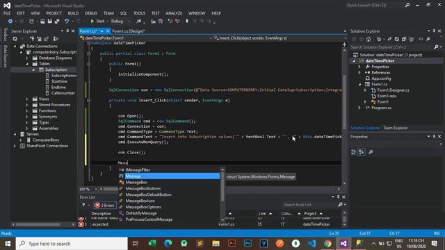 datetimePicker - Add,Edit,Delete [C# Windows Form] смотреть онлайн