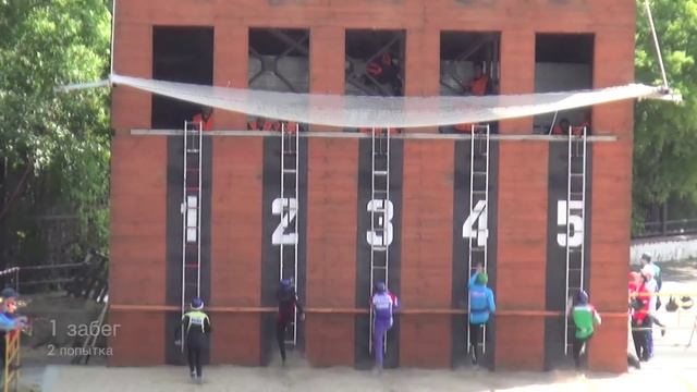 XXIV ЧР. Штурмовая лестница. Младшая группа. Все забеги. смотреть онлайн