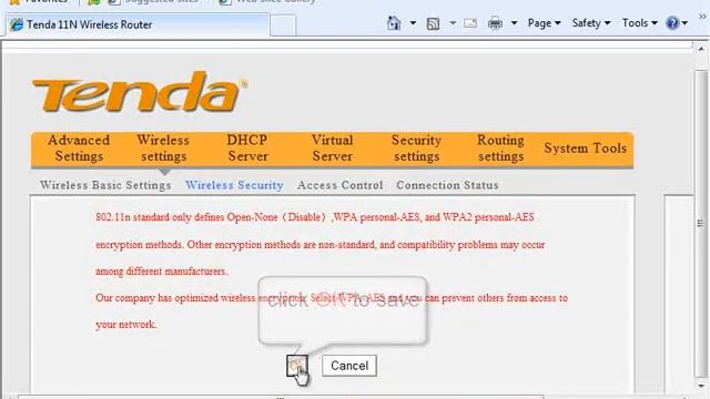 Tenda настройка безопасности (Security Settings) смотреть онлайн