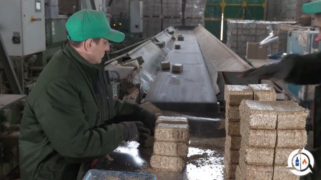 Geon River. Производство и отгрузка топливных брикетов смотреть онлайн