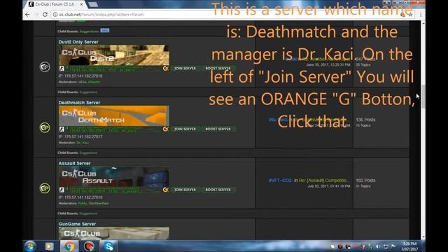 How to find your gametracker link in any of Cs-club.net servers смотреть онлайн